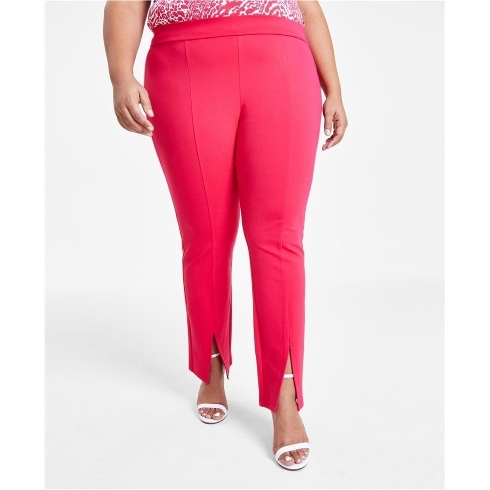 MICHAEL KORS SPLIT HEM FITTED TROUSER PANTS